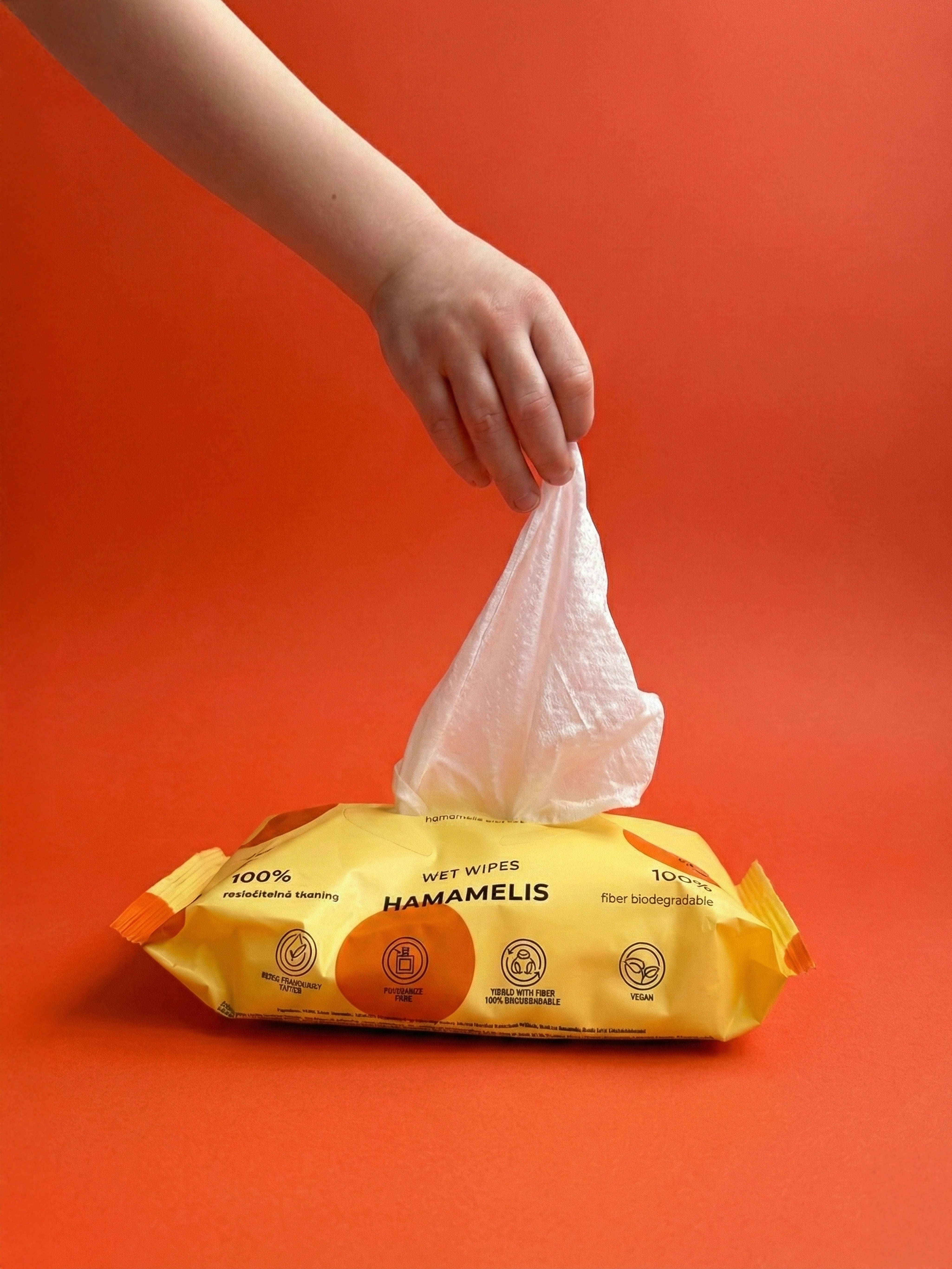 Nedves törlőkendők Hamamelis