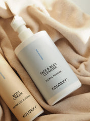 Érzékeny arctisztító és tusfürdő, virágpor, 290 ml