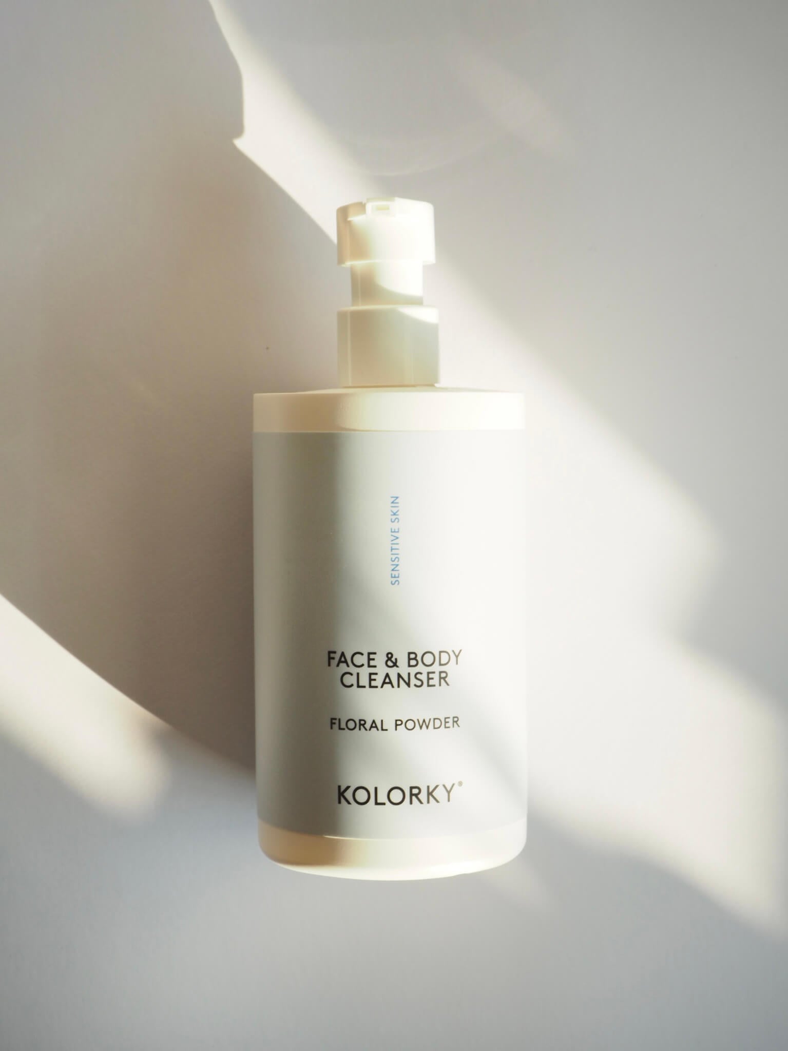 Érzékeny arctisztító és tusfürdő, virágpor, 290 ml